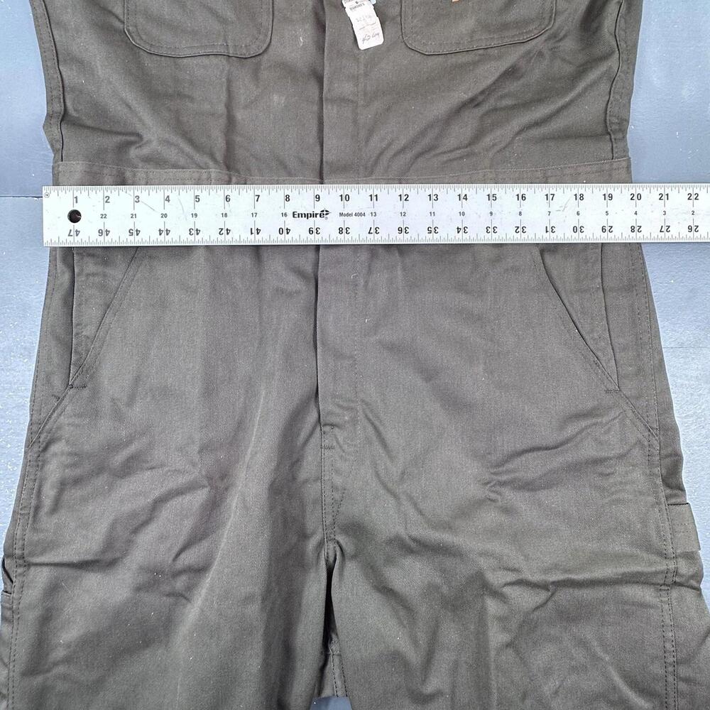 VTG Big Ben Coveralls Men 42L Olive Green Heavy Twill Wrangler Belle NWT USA - Picture 3 of 11